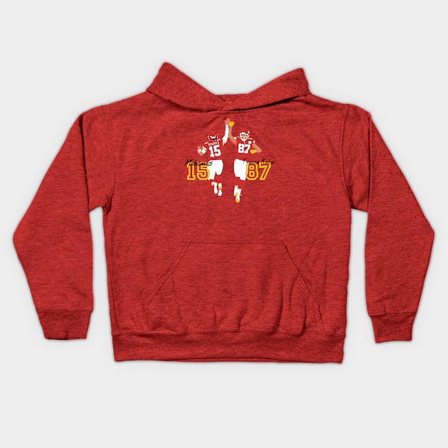 Patrick mahomes and Travis Kelce Kids Hoodie by Mic jr